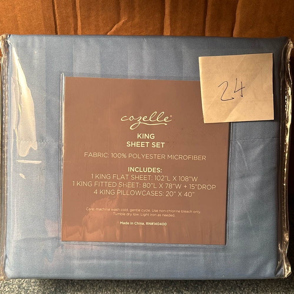 Cozelle King Sheet Set